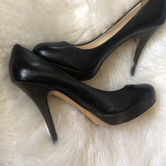 COACH Nappa Leather Buffy Black Heels - Picture 3 of 16